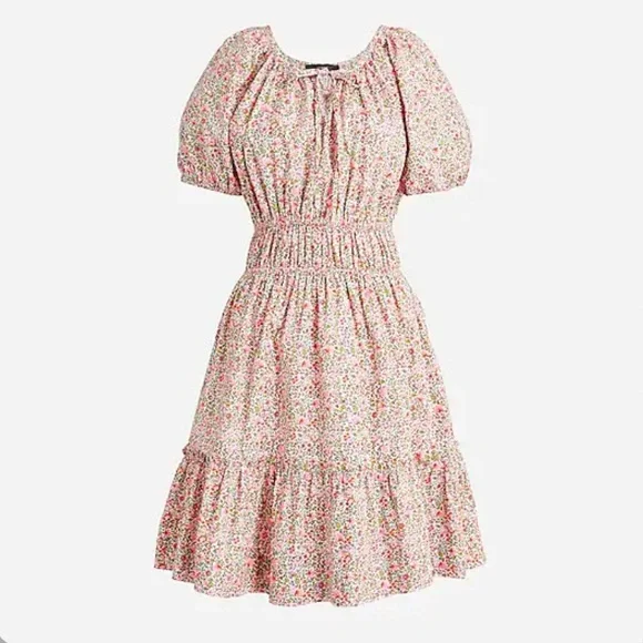 Crew Dresses Nwt J Crew Cinchedwaist Puff Sleeve Dress In